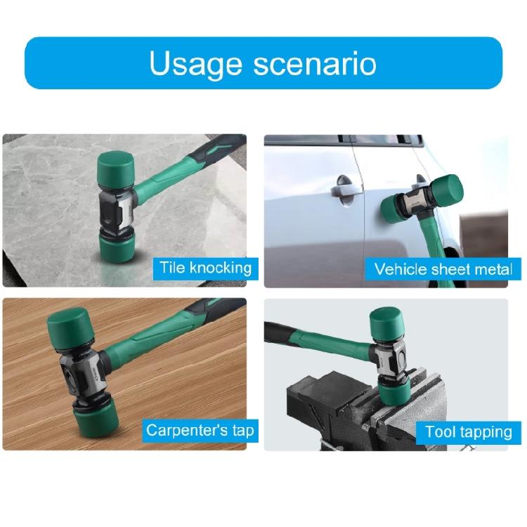 Lightweight Rubber Hammer Tool with Comfortable Grip Handle Ergonomic for Floor Tile Tapping Installation &User Friendly