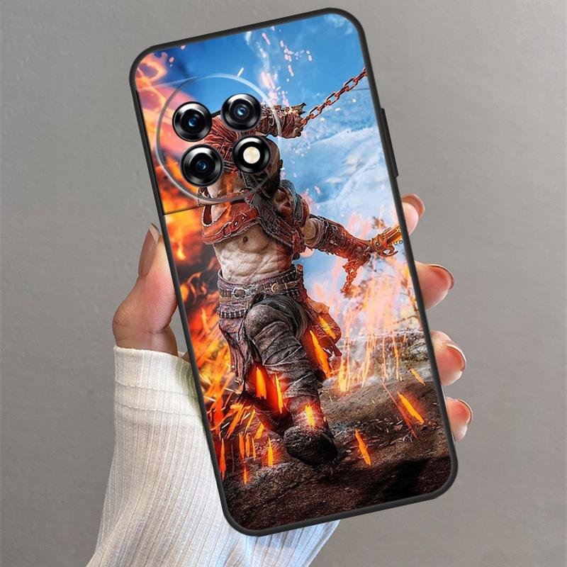 God Of War Case For OnePlus 13 13R 13T 12 12R 11 10 Pro 10T 8T Nord 5 CE 4 2 3 Lite N20 N30 Back Cover