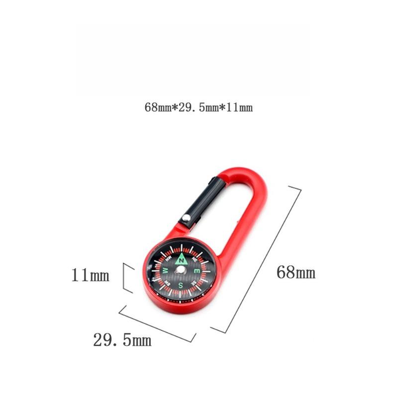 Outdoor Mountaineering Buckle Compass Hook Multi Functional Quick Hanging Compass Portable Liquid Suspension North Needle Compass