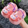 Cute Cartoon Clogs For Girls Summer Non Slip Soft Sole Closed Toe Sandals Baby Bath Slippers Kids Lightweight Beach Shoes