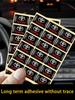 10pcs Epoxy Car Window Lift Button Steering Wheel Stickers For