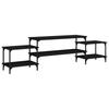 VidaXL Meuble TV noir 197x35x52 cm bois d'ingénierie 826325