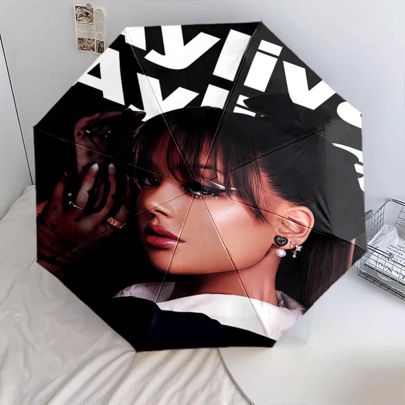Elegant Fashion Portrait Automatic Umbrella - Suitable Travel Outdoor Portable Umbrella Birthday Gift Daily Essentials