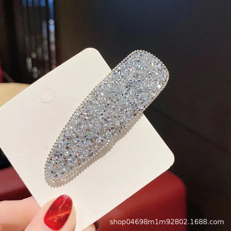 

Корейская Мода Стразы Брошь Капля Квадрат Простые Блестящие Заколки для Волос Челка Органайзер Зажимы Женские Аксессуары для Волос