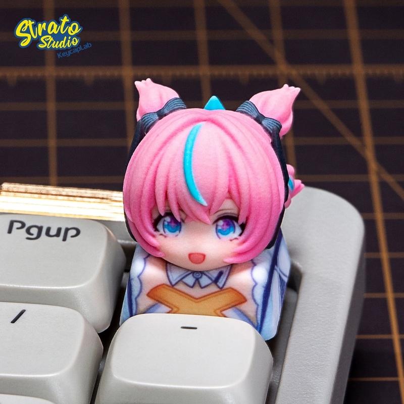  Handmade Resin Artisan Keycap For Mechanical Keyboard Cute Anime Idol Style Collectible Desk Decor Gift For Fans