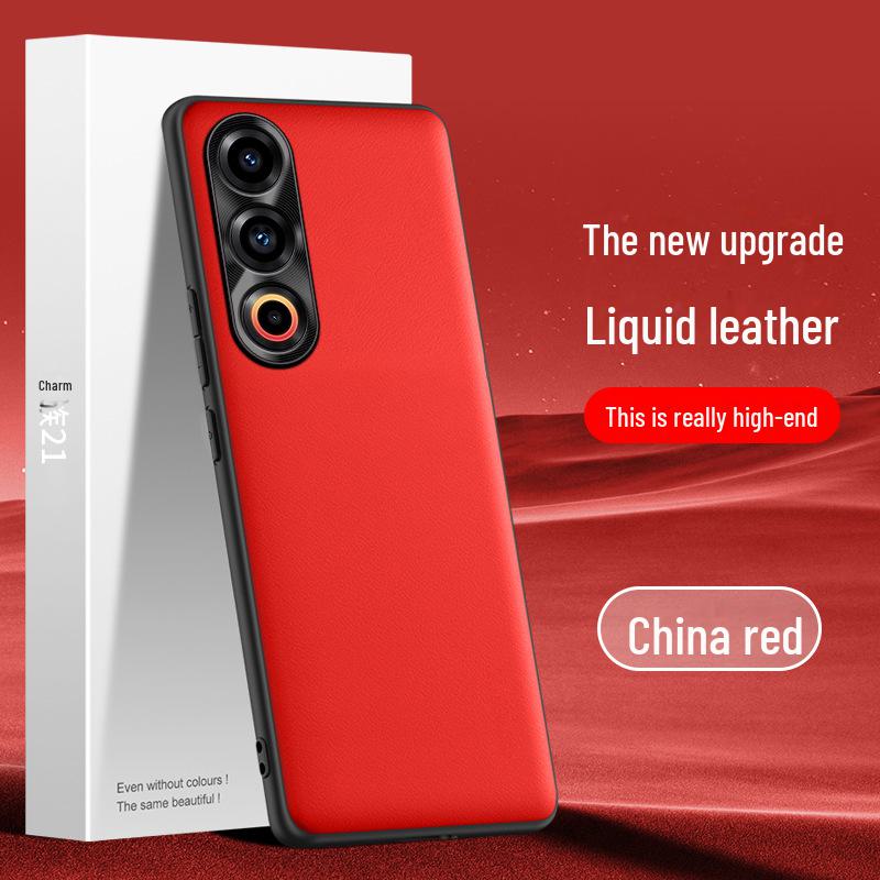 Meizu 21 Liquid Lederhülle: Fallschutz, Schmutzabweisende Schutzhülle, Einteiliges Design.