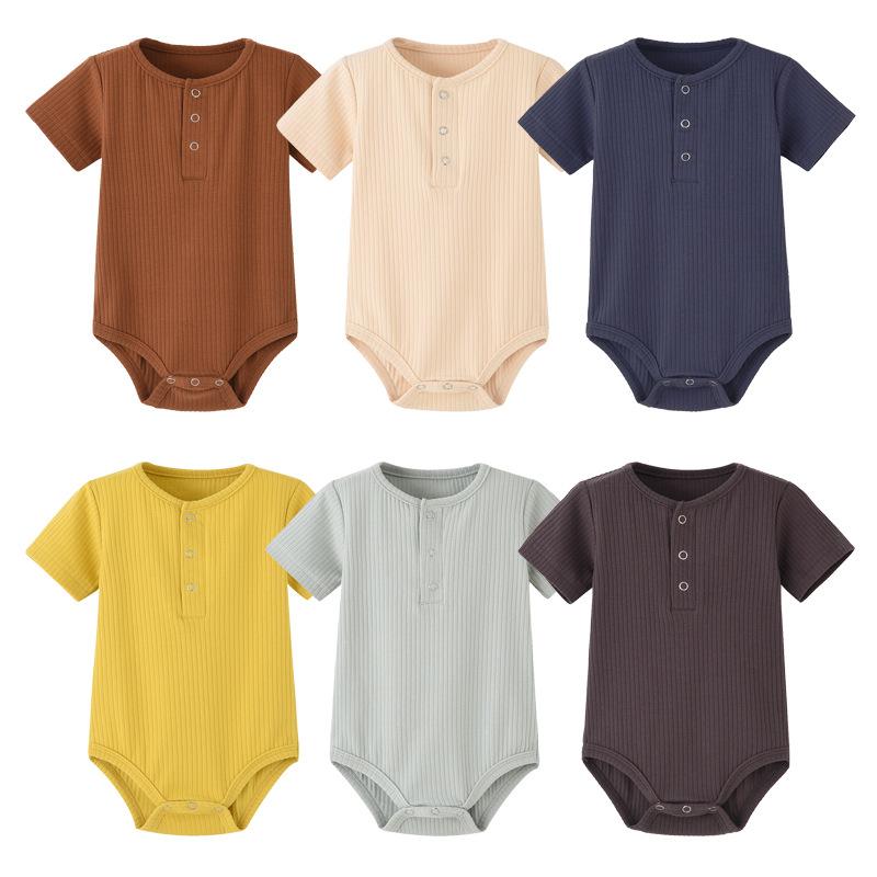 Newborn Clothes Autumn and Winter Baby Romper Baby Romper Ribbed Romper Baby Onesie