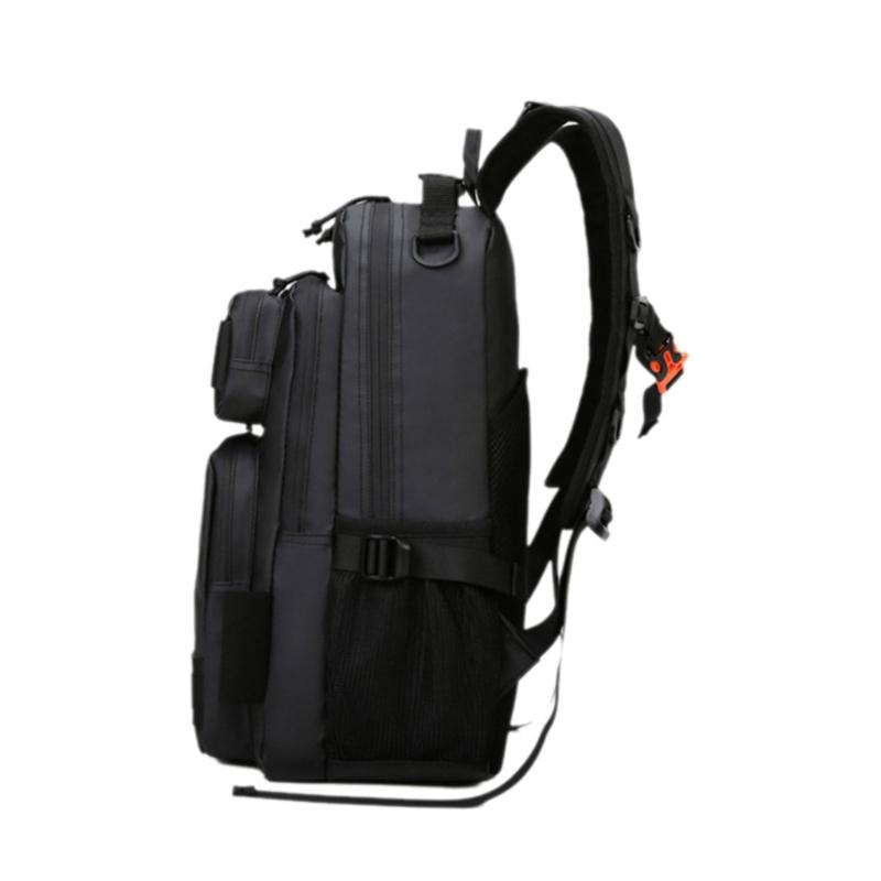 Fishing Backpack with Rod Holder Large Capacity Water Resistant Fishing Tackle Bag for Outdoor Fishing, Camping, Hiking