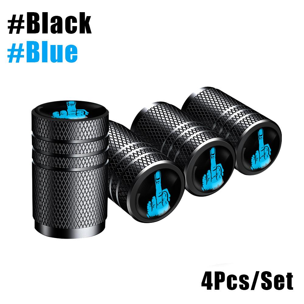 4Pcs/Lot Tire Stem Valve Caps Aluminum Car Dustproof Caps Tire Wheel Stem Air Valve Caps for Cars Bike Motorcycle Valve Stems 1
