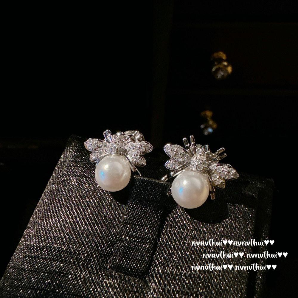 Yuji Colorful Rice Bead Wreath Gem Earrings, Bright Like A Galaxy, Plated With 18K Gold, Fan-Shaped Zircon Water Drop Earrings.