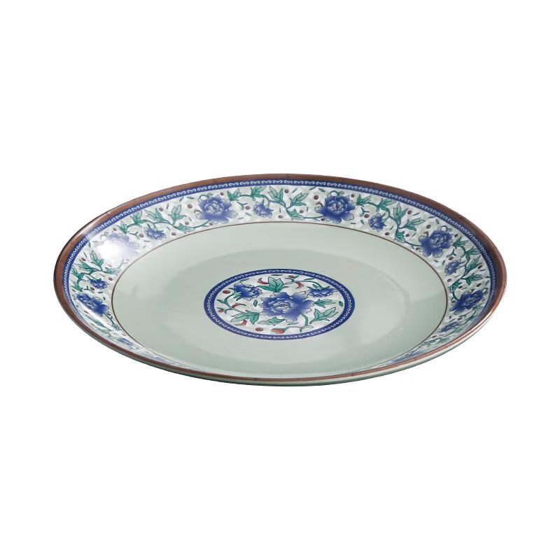 Jiubing Blue & White Melamine Dinner Plate