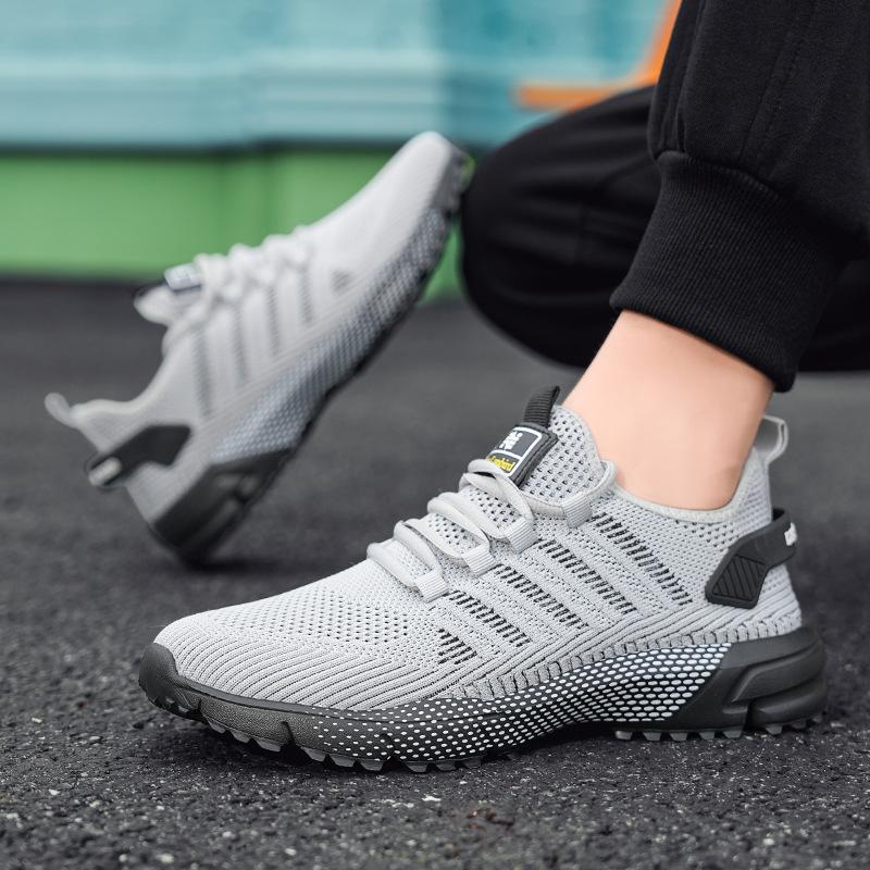New men's shoes large size mesh ultra-light sports shoes casual student running shoes large size direct batch
