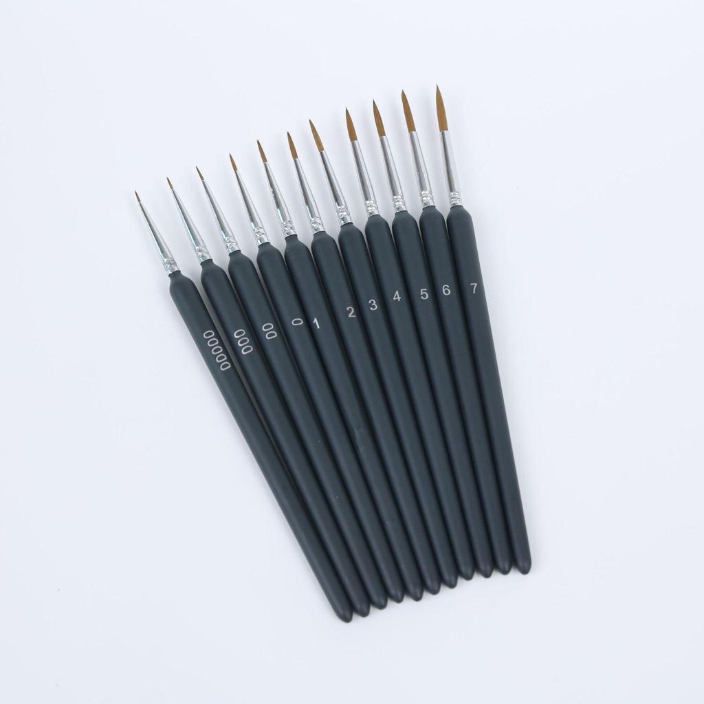11-Piece Extra Fine Cross Wolf Liner Pen Set for Watercolor and Oil Painting