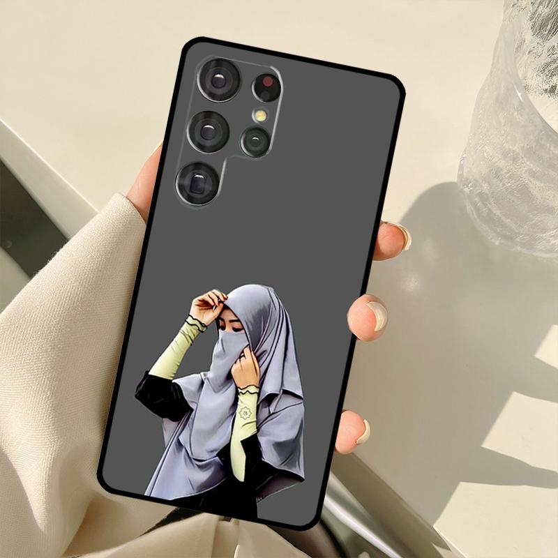 Muslim Islamic Hijab Gril Case For Samsung Galaxy S23 Ultra S21 S22 S24 S25 Ultra S9 S10 Plus S25 FE S20 FE Back Cover