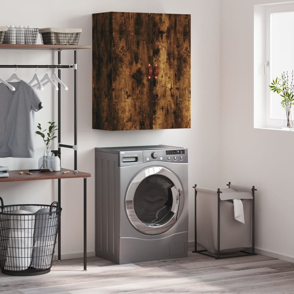 Wall Cabinet Smoked Oak 69.5 x 34 x 90 cm