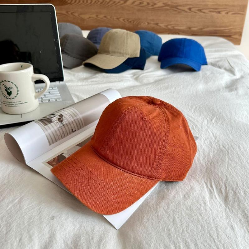 Hat Female Simple Solid Color Casual Versatile Soft Top Baseball Cap Couple Baseball Cap Male Face Small Cap