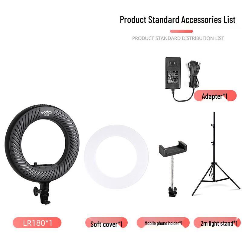 Godox LR180 LED Ring Light for Live Streaming