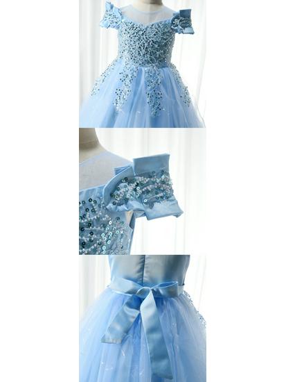 Girls' High-End Piano Performance & Birthday Princess Dress