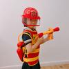 Kids' Firefighter Backpack Water Gun Toy Set with Sprinkler & Fire Extinguisher