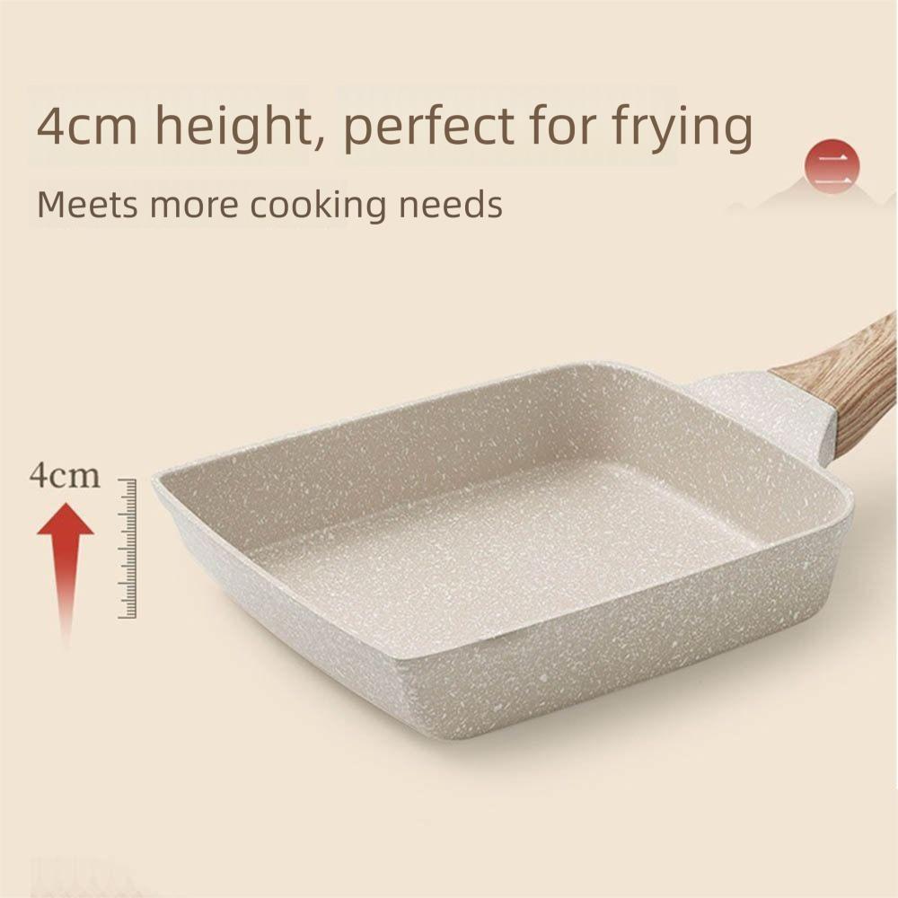 Flat Surface Nonstick Flat Pan Heat-Resistant Omelette Pan Steak Frying Pan  Induction Cookware