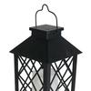 Yousheng Retro Solar Lantern, Outdoor Solar Candle Lantern, Waterproof Solar Garden Light with Hanging Loop, Decorative Light for Yard Patio Terrace