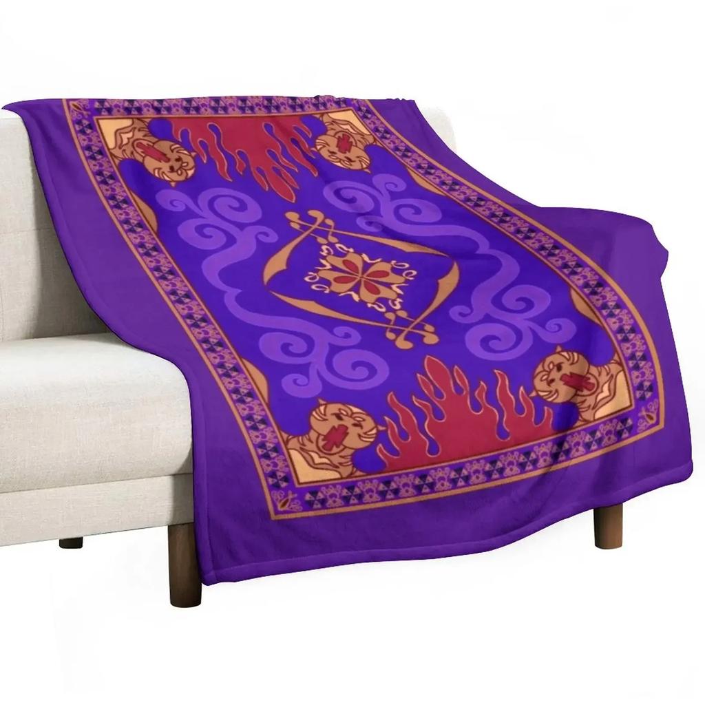 Purple Magic Carpet Tapestry Boho Wall Hanging Fantasy Art Decor Arabian Nights Theme Blanket Home Decor Soft Throw