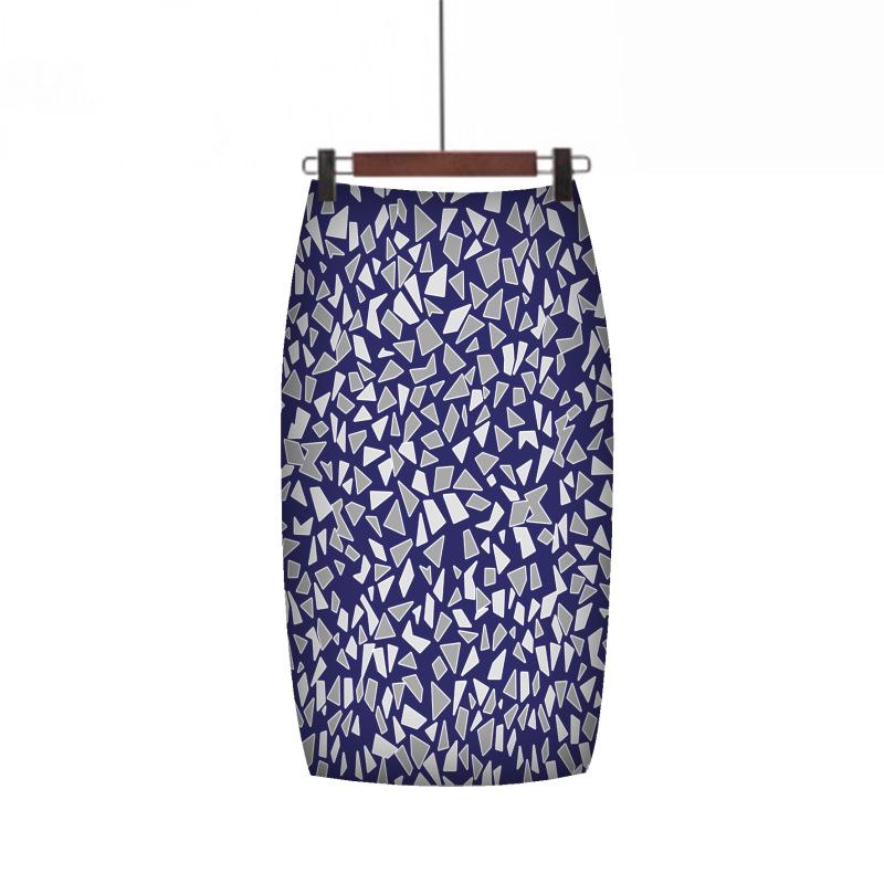Digital Print Mid-Length Women's Skirt - Chic and Trendy