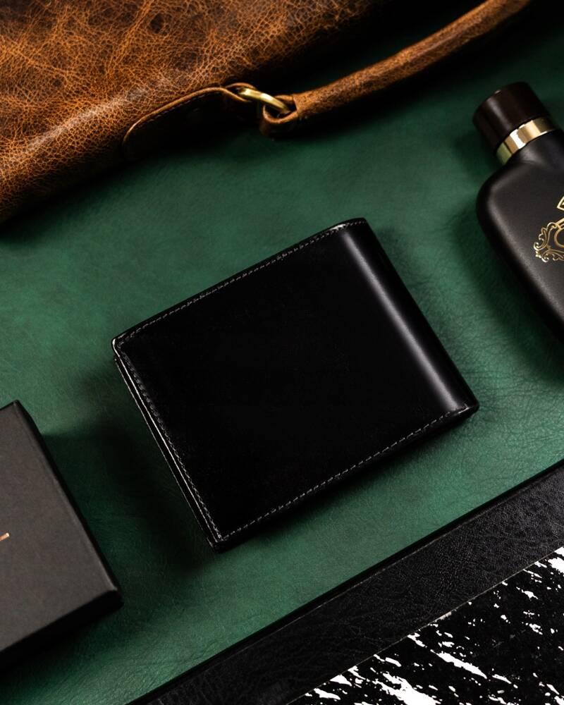 Men's Leather Wallet with RFID System - Rovicky