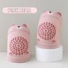 1 Pair Class A Xinjiang Combed Cotton Baby Crawling Knee Pads, Hollow Mesh Anti-Slip Silicone Dot Knee Leg Warmers for Toddler 0-5 Years Four Seasons