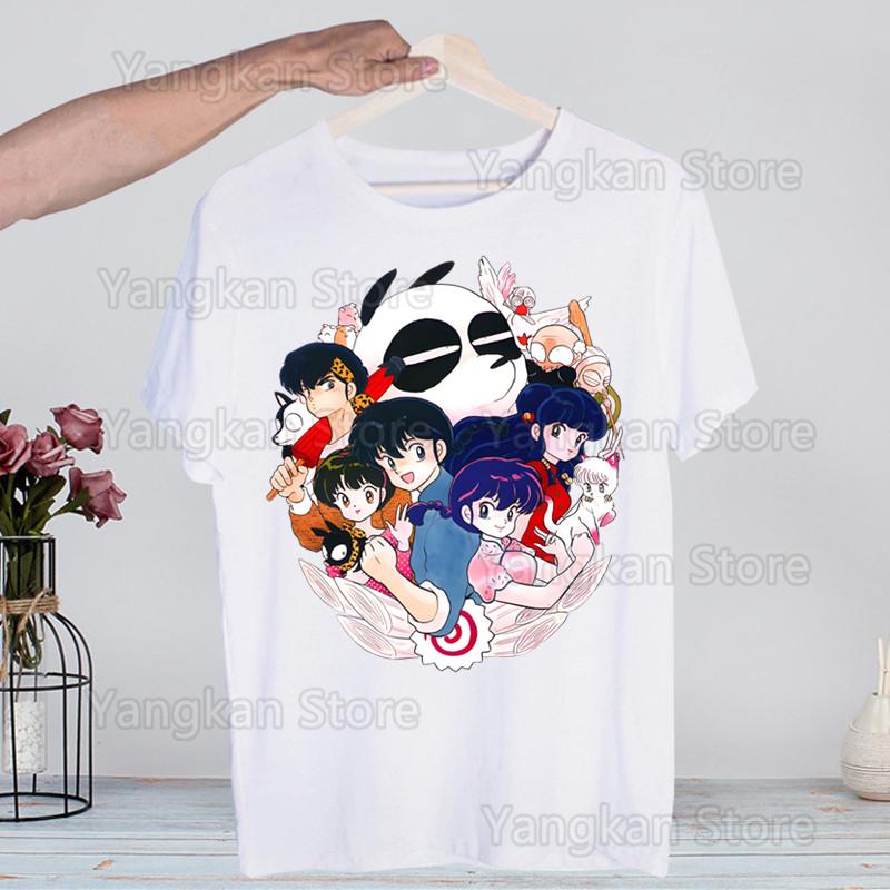 Ranma 12 Shampoo Rumiko Takahashi T-shirts Summer  Unisex Wo Unisex Hip Hop Funny Print Tshirt Streetwear Short Sleeve Tee Top Shirt