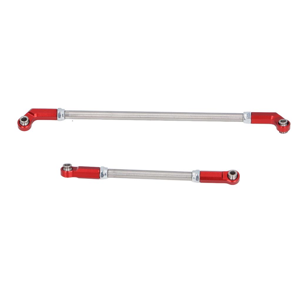 RC Linkage Links Rod Set 104mm Steering Pullrod Servo Rod 7mm Ball Head Set for 1 10 VP F10 Phoenix Axle Bridge Red