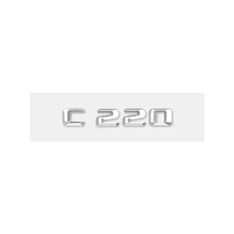 C32 C35 C180 C200 C220 C230 C260 C280 C300 Logo Car Stickers for Mercedes Benz C Class Refit Rear Boot Trunk Displacement Label WX4