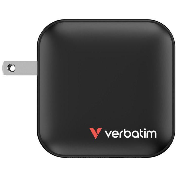 Verbatim Mini GaN Charger Adaptateur de voyage 100 W 1x USB-A, 3x USB-C® Power Delivery, Power Delivery 3.0, QC 3.0 noi