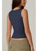 2025 European & American Women's Square Neck Slim Sleeveless Fashion Vest