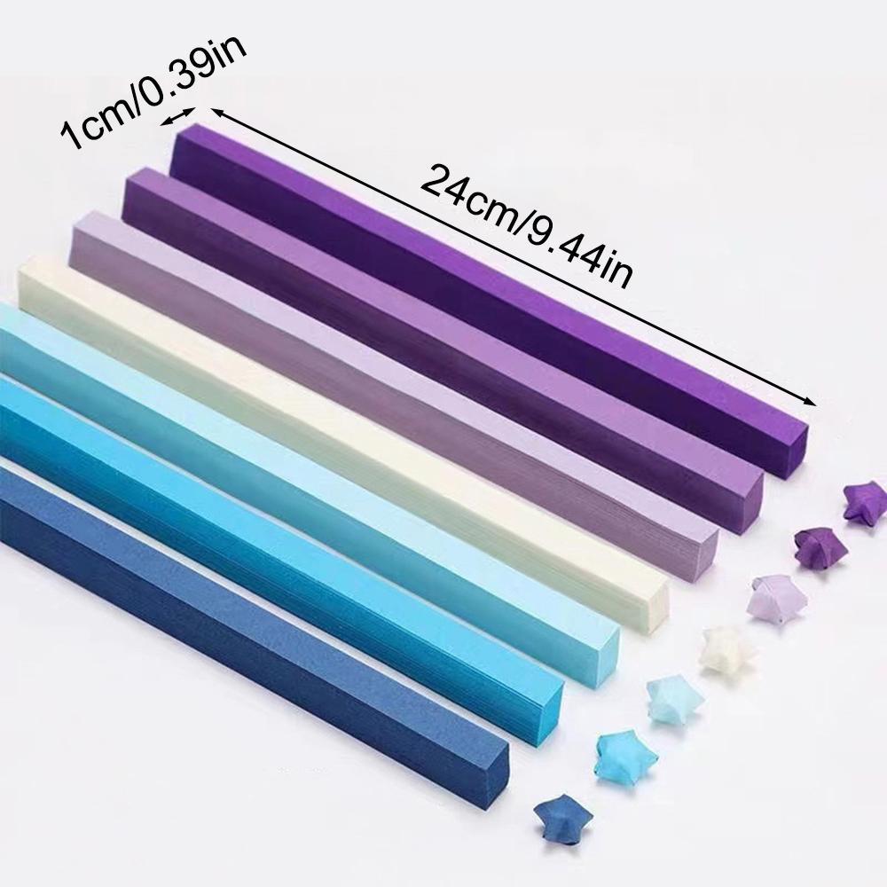 540 listů Hvězda Origami Gradientní Šťastná Hvězda Pětiúhelníková Hvězda Diy Ručně Vyráběná Oboustranná Směs 27 Barev