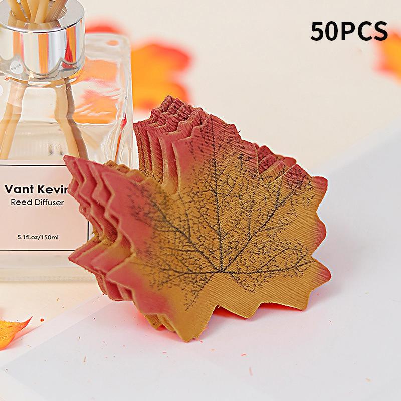 Artificial Maple Leaves Silk Fake Autum Leaves Party Thanksgiving Halloween Festival Autumn Home Decor Wedding Photography Props