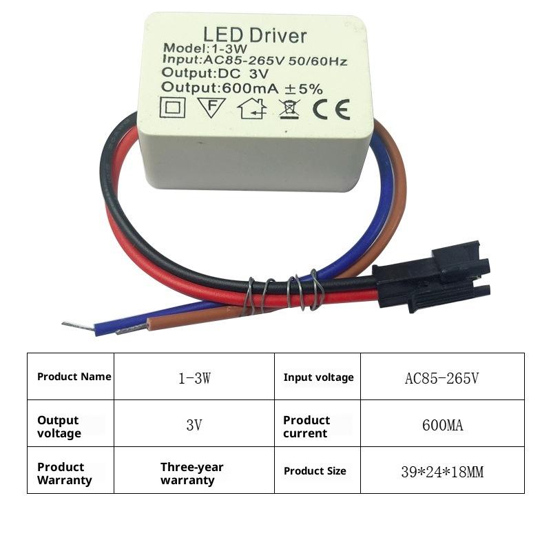 1Pcs 1-3W 3-5W 4-7W 8-12W 12-18W 18-24W Isolated LED Driver Power Supply Adjustable Constant Voltage 260mA Lighting Transformer