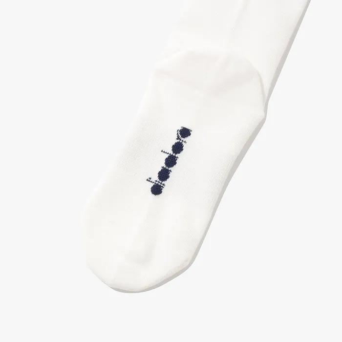 Asymmetrical knee socks WHITE