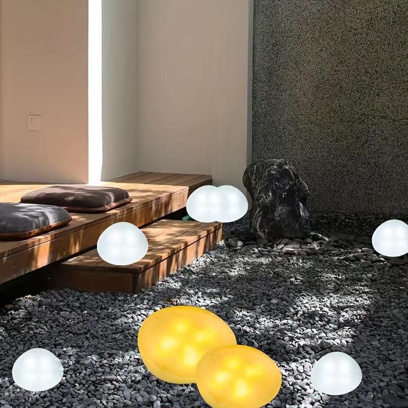 IP44 Solar-Powered Stone-Like Lanterns - Energy-Efficient Pathway Lights for Garden, Lawn, and Villa Decor, Outdoor Solar Lights, Solar Outdoor Lights