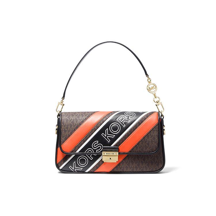 

Michael Kors MK Bradshaw Monogram Vintage Leather Crossbody Shoulder Bag Small Women Bags Multicolor 30F1G2BL1B-212 Basic Set (Bag+Dust Bag)