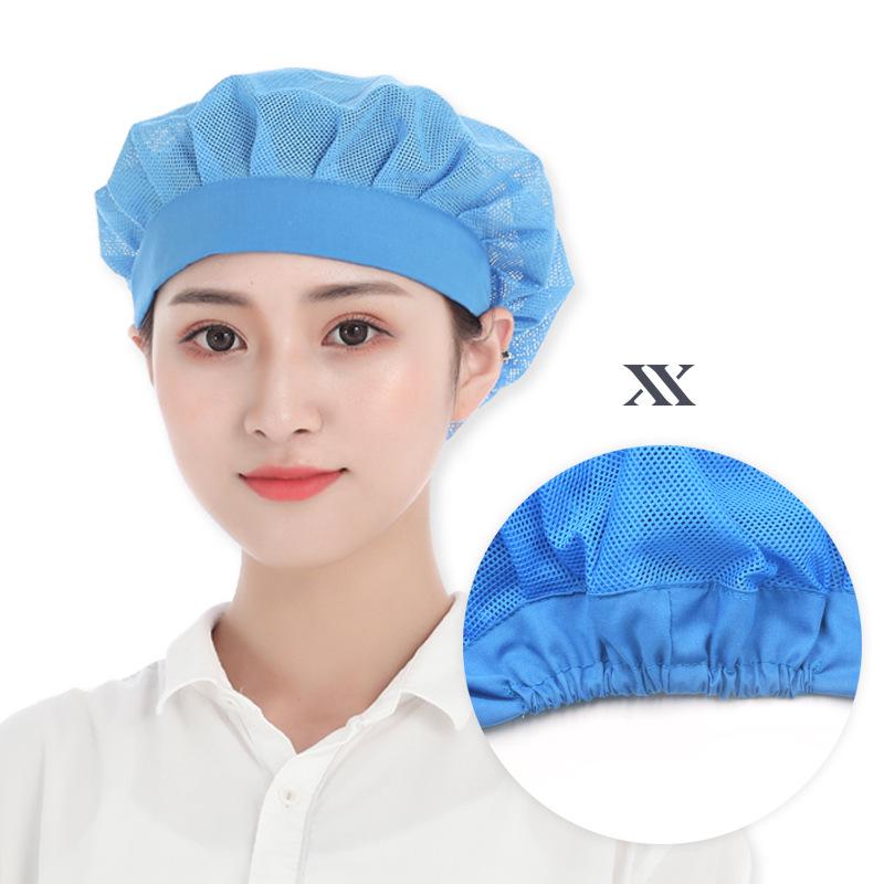 Xuanzhi Atmungsaktive Mesh-Kappe für Damen und Herren - Hygienische, Staubdichte Küchen- oder Werkstattmütze