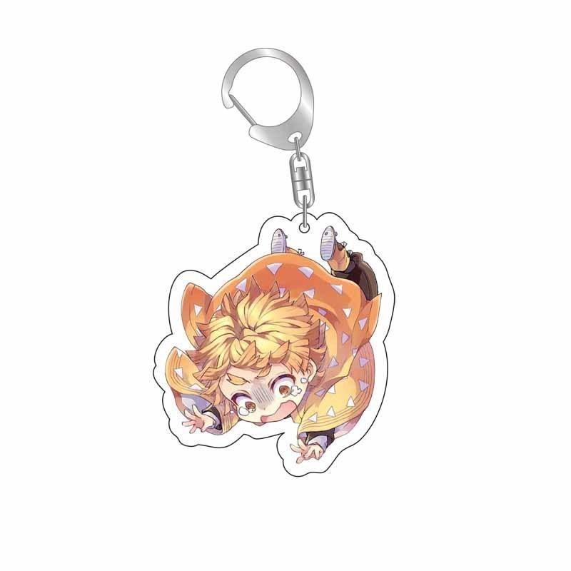 Demon Slayer Kimetsu No Yaiba Infinity Castle Acrylic Key Ring Kamado Nezuko Tokitou Muichirou Action Model Figure Toys Premium Quality