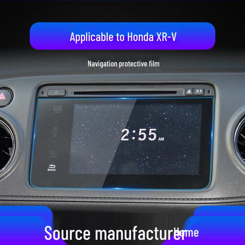 Honda Everus VE-1/XRV/HR-V Navigation Tempered Film & Anti-Scratch Blue Light Center Console Protective Sticker.