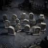 Tiny Tombstone for Diorama 14 Pcs Mini Model 3D Printed Miniature Cemetery Gravestone Scenery Gothic Display Items Props Tabletop Gaming Halloween
