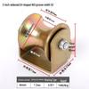 Industrial Grade 3-4 Inch Steel Sliding Door Track Pulley, U/V-shaped Bearing Wheel