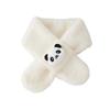 2025 Kids' Soft Thick Cartoon Bear Scarf - Warm Plush Neck Warmer for Autumn & Winter