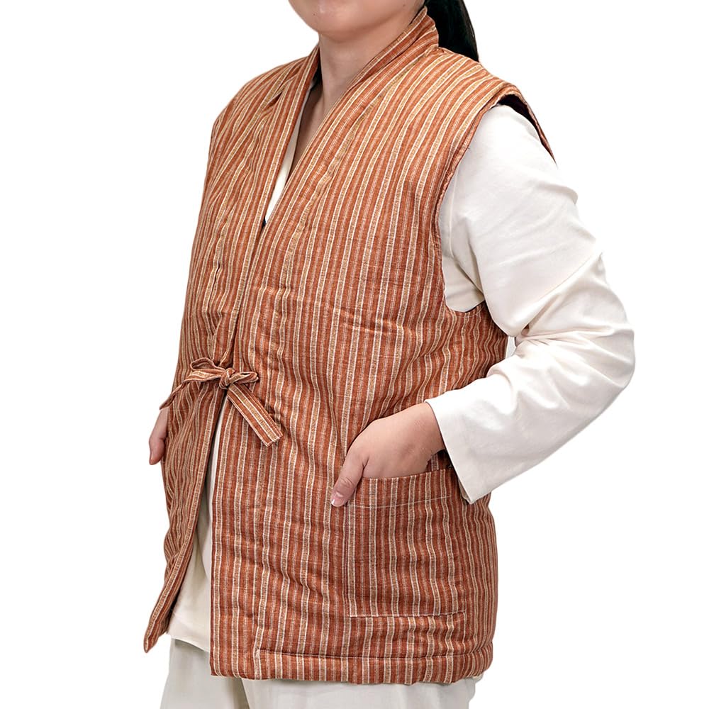 Max Cosme Japan Down Made In Japan with Down and Winter Loungewear for Men and Warm and Chanchanko/Dotera (Half-Coated Hanten) - Feathers, Women,