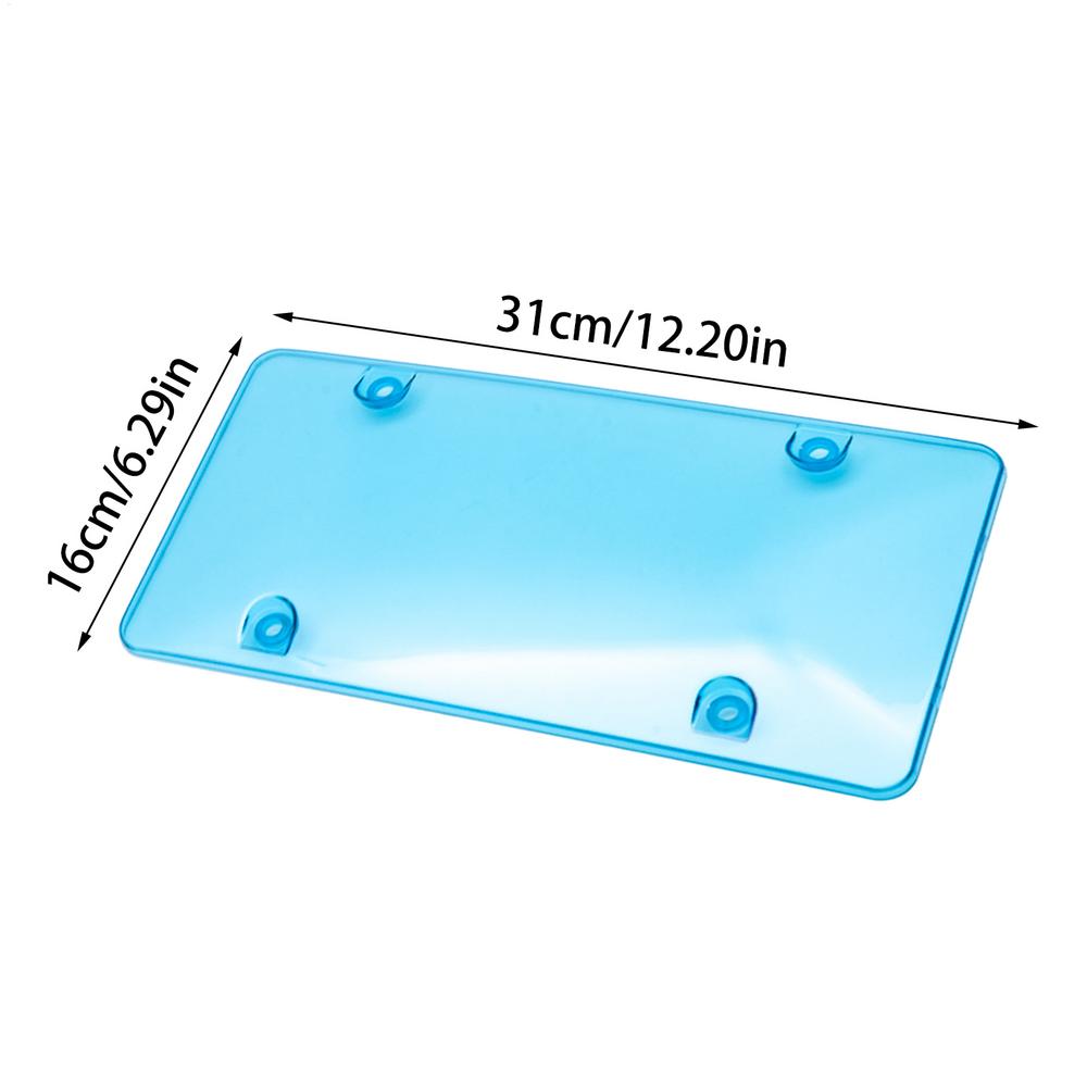 

Рамка для автомобильного номера Прозрачная крышка для номера Автомобильные небьющиеся рамки для номерного знака Пылезащитный протектор рамки Водонепроницаемый держатель для номера для автомобиля синий