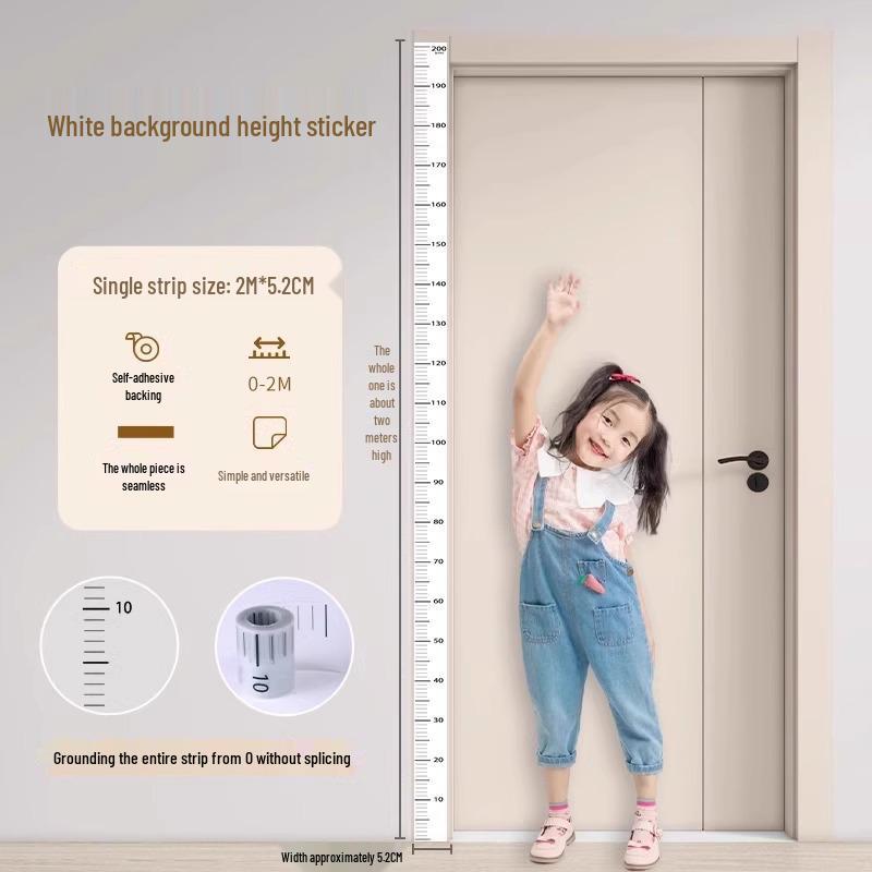 Precise Self-Adhesive Kids Height Measuring Wall Sticker