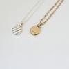 LECLAT LUMIERE CIRCLE NECKLACE SILVER/VERMEIL
